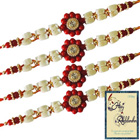 Beautiful Set of Rakhis with Rakhi Card
