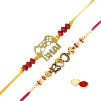 Fancy Double Rakhi Set