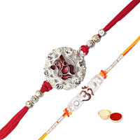 Auspicious Ganesha and Om Rakhi