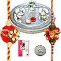 Rakhi Thali with Rakhis Hamper